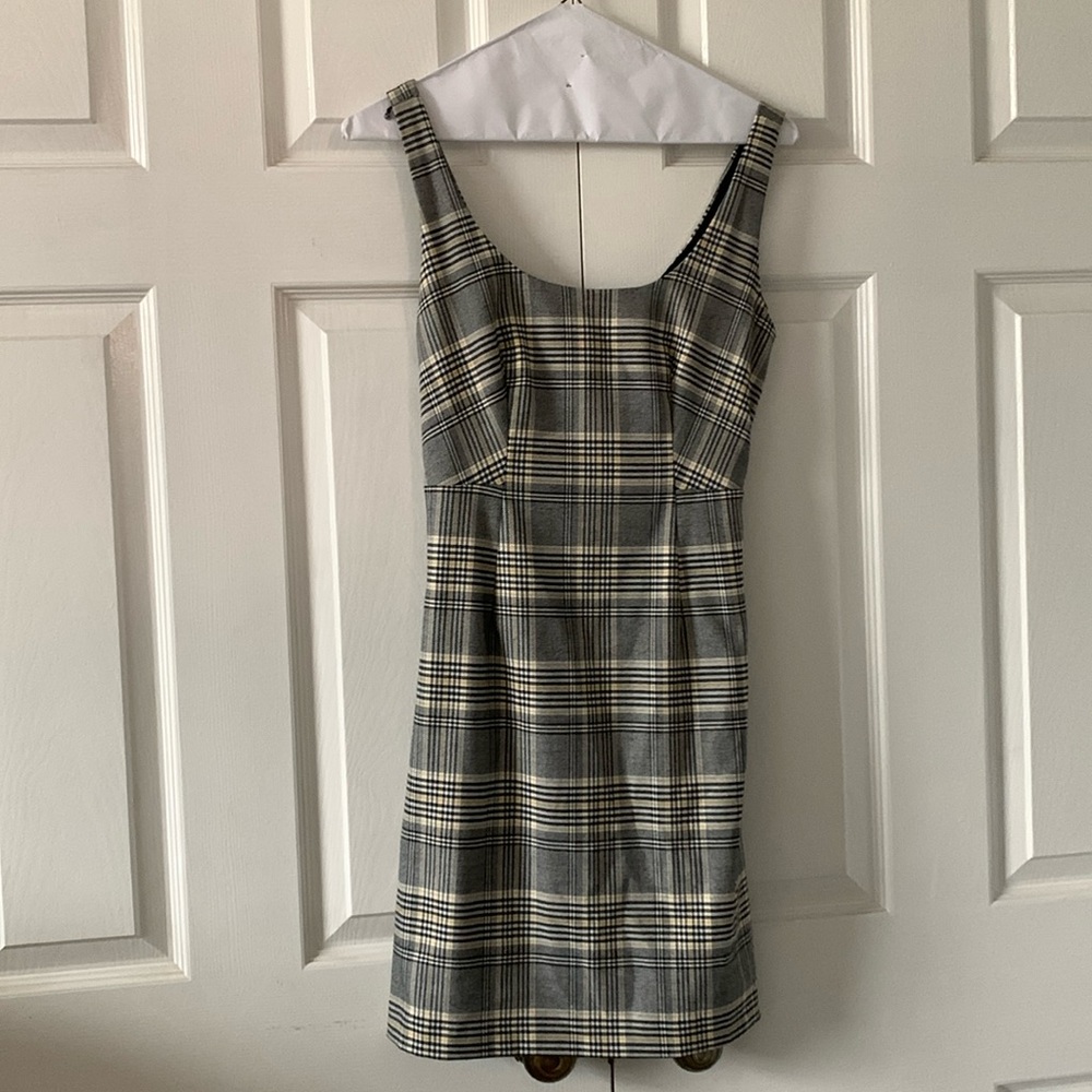 NWT XS Banana Republic lined plaid dress